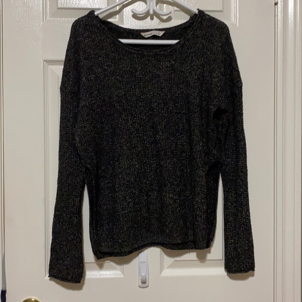 Black knit sweater